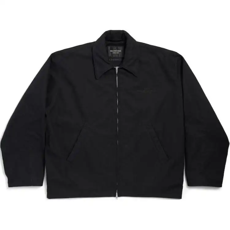 Balenciaga Bb Garderobe Embroidered Zipped Jacket