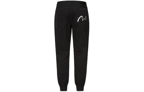 EVISU SS21 Straight Fit Pants Casual Pants Men's Black