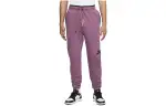 Nike Knitted Sweatpants Men's Purple Moderate Cuffed Pants