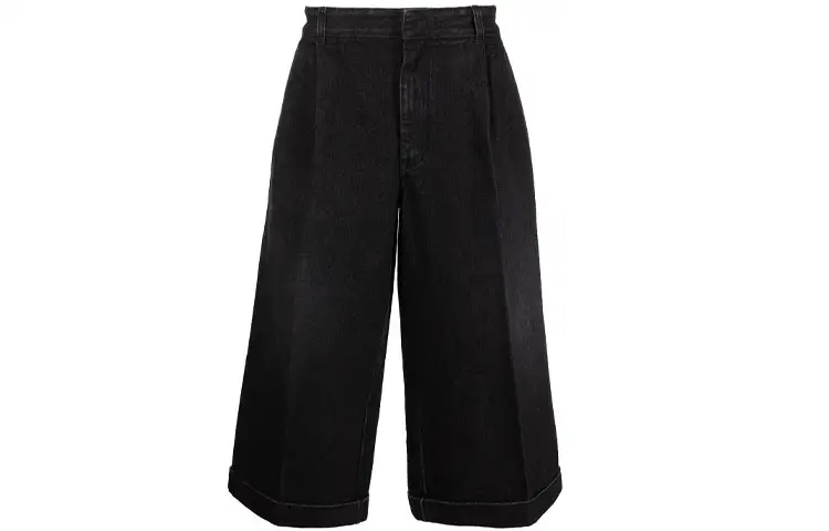 LOEWE Jeans Men's Black Moderate Wide Leg Pants
