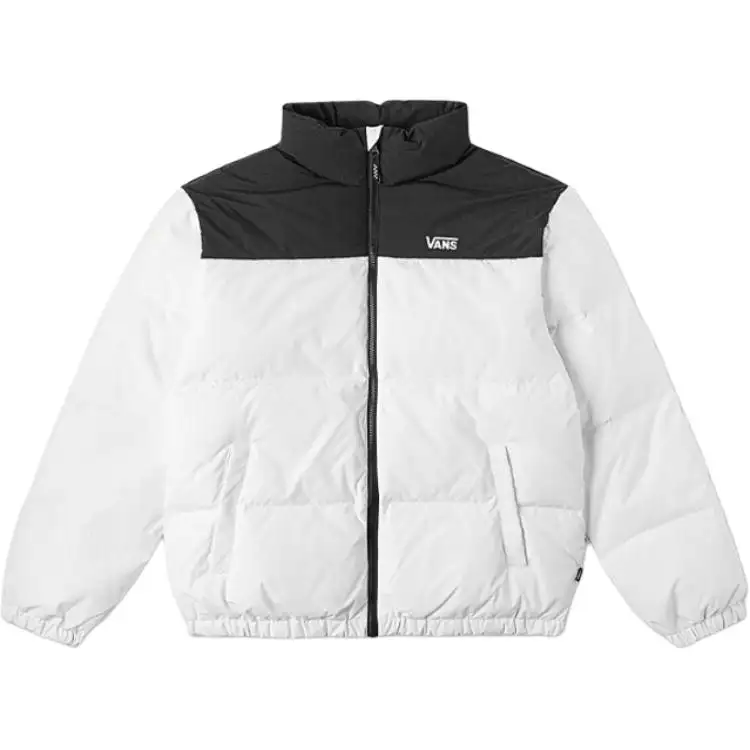 Vans Down Jackets Unisex White Stand Collar Thickened Other