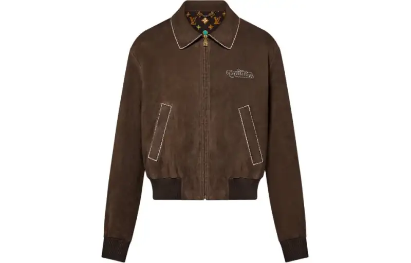 LOUIS VUITTON x Tyler SS24 Leather Jacket Men's Chocolate