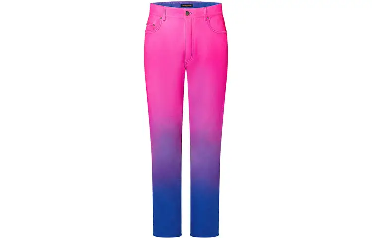 LOUIS VUITTON Gradient Denim Regular Fit Pants