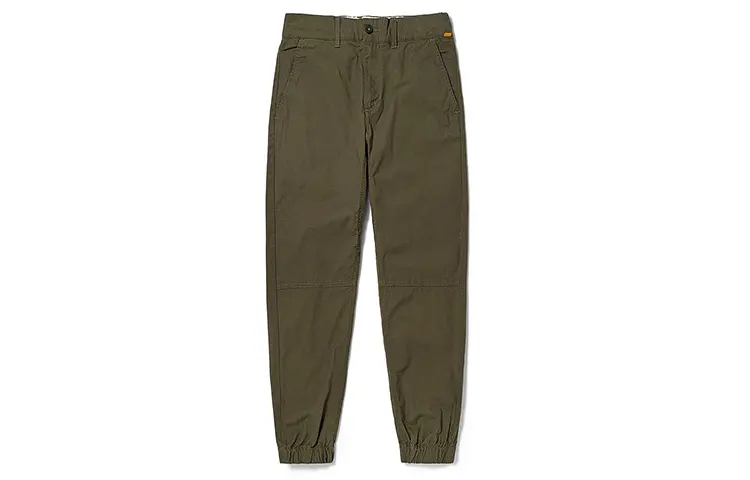 Timberland Knitted Sweatpants Men's Army Green Moderate Cuffed Pants