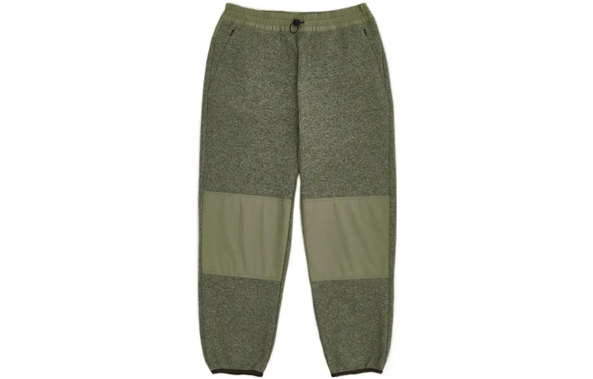 New Balance Knitted Sweatpants Men's Green Moderate Cuffed Pants