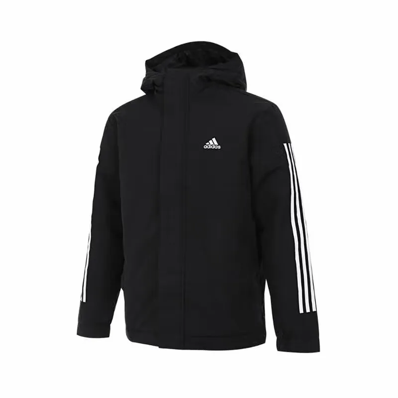 Adidas 3 Stripes Puffer Jacket Men's Black