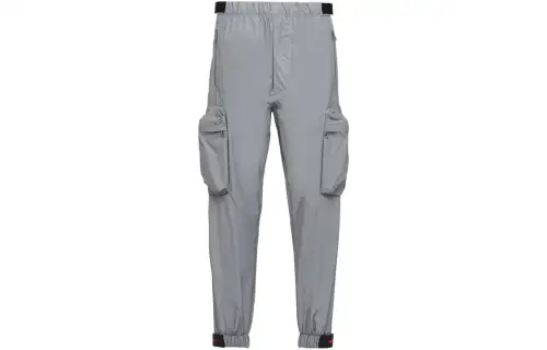 PRADA Cargo Pants Men's Silver Moderate