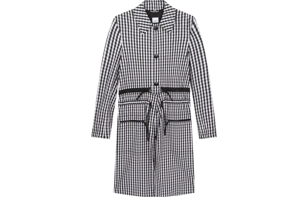 Burberry Trench Coat Men's Black White