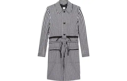 Burberry Trench Coat Men's Black White