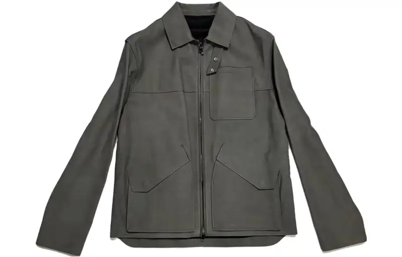 DIOR FW23 Leather Jacket Men's Black