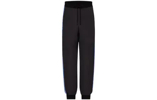 LOUIS VUITTON Knitted Sweatpants Men's Black