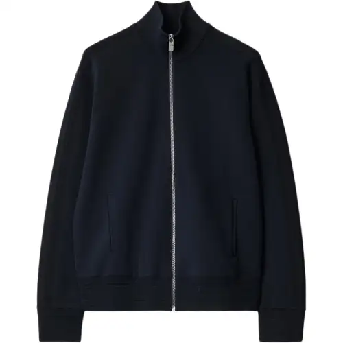 Burberry logo-embroidered sport jacket