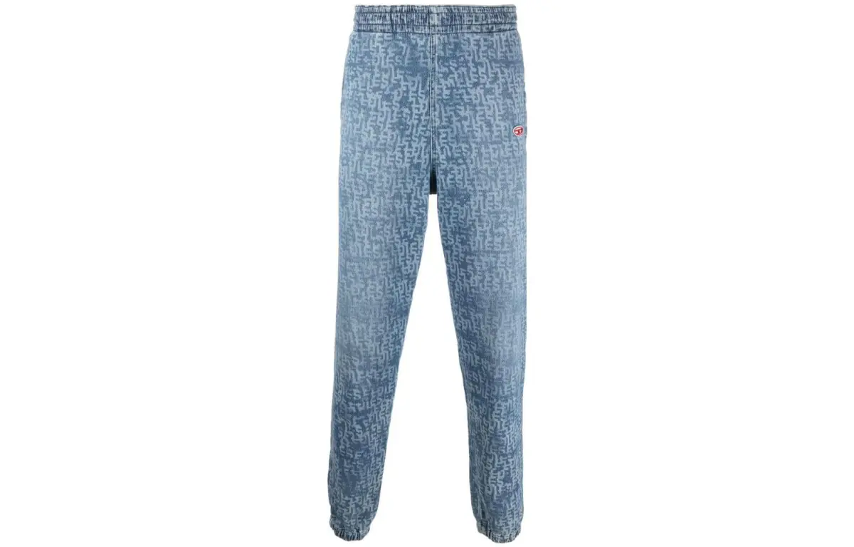 DIESEL Jeans Men's Blue Moderate Cuffed Pants