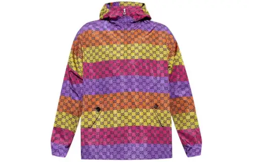 GUCCI Gg Print Hooded Jacket