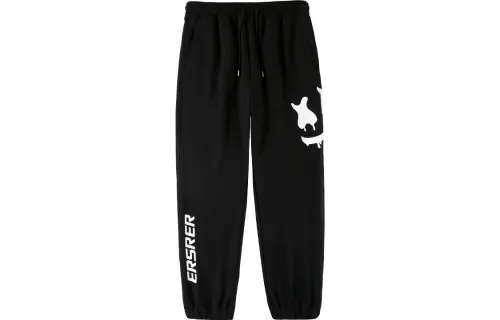 ER Knitted Sweatpants Unisex Moderate Cuffed Pants