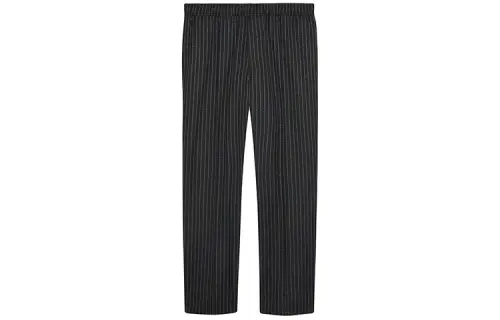 GUCCI Casual Pants Men's Black Moderate Straight Fit Pants