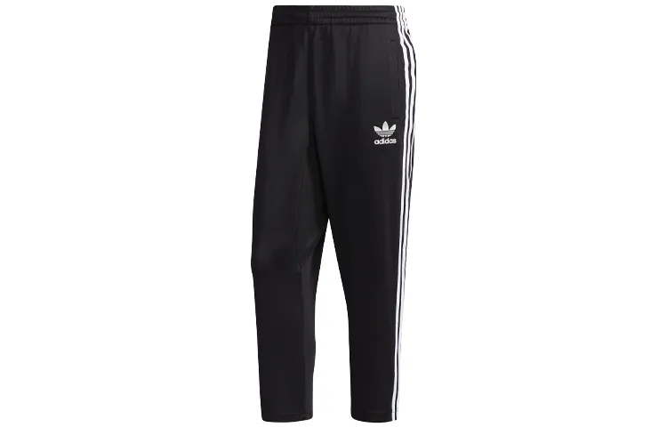 Adidas Originals SST TRACK Knitted Sweatpants Men's Black Moderate Cuffed Pants