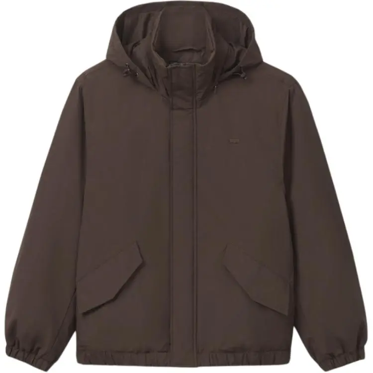 Levi's Down Jackets Men's Brown Hooded Moderate Down Jacket
