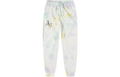 Jordan Knitted Sweatpants Men's Multicolor Moderate Cuffed Pants