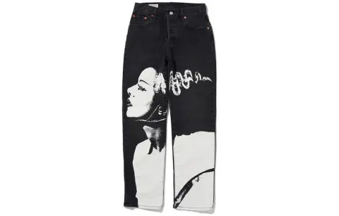 Levi's Jeans Unisex Black Moderate Straight Fit Pants