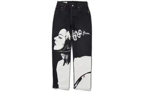 Levis Jeans Unisex Black Moderate Straight Fit Pants