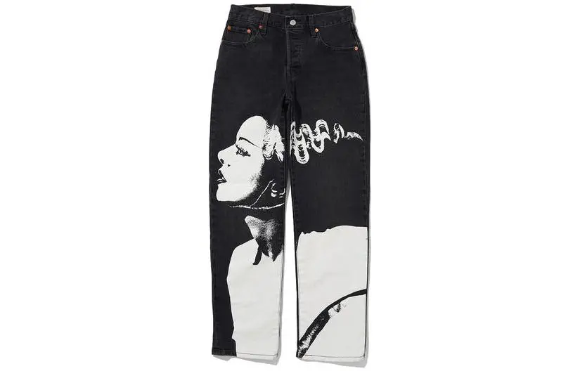 Levi's Jeans Unisex Black Moderate Straight Fit Pants