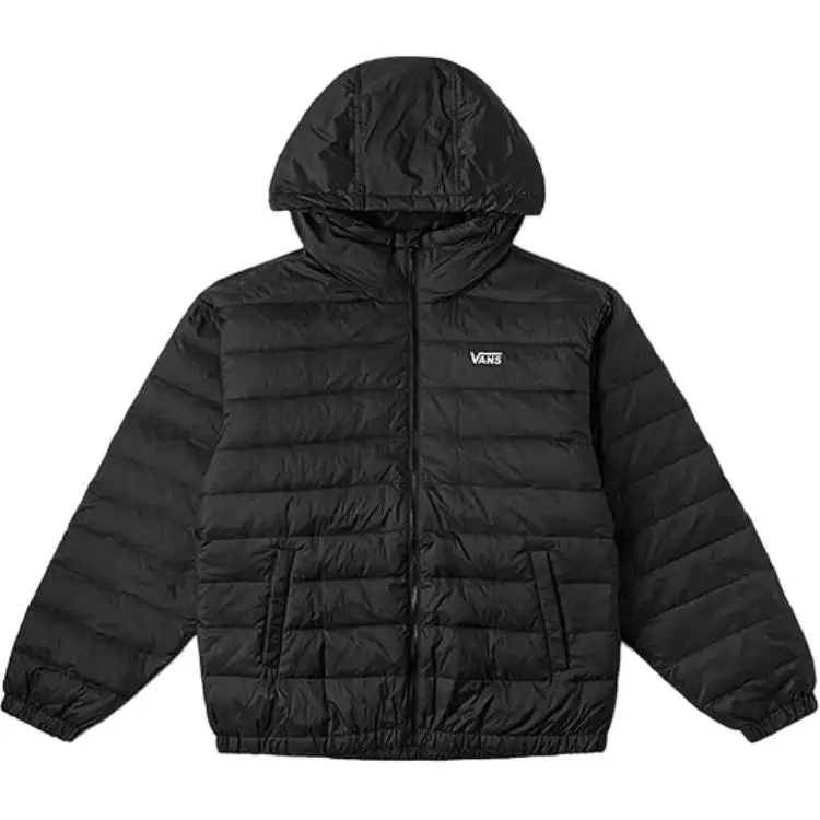Vans Down Jackets Unisex Black Hooded Thickened Other
