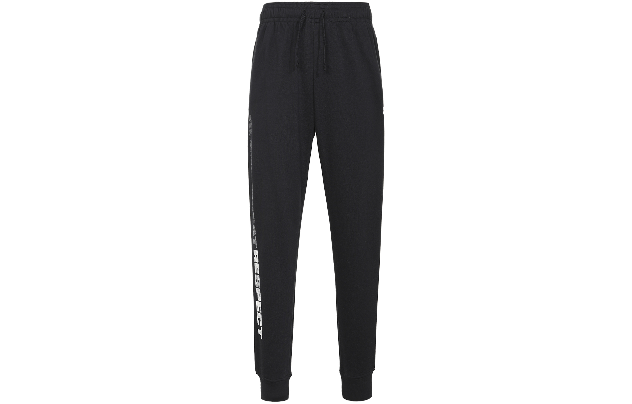 Under Armour Project Letter Print Fleece Lined Fleece Sweatpants Men's Black