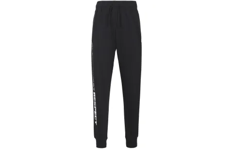 Under Armour Project Letter Print Fleece Lined Fleece Sweatpants Men's Black