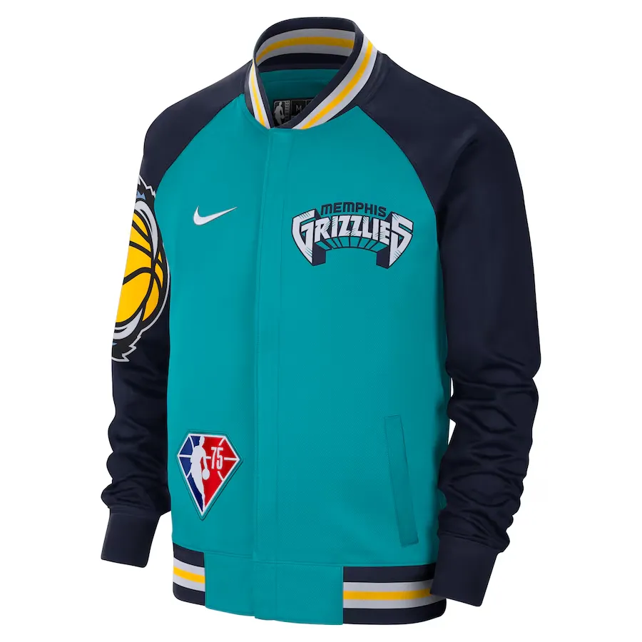 Nike Memphis Grizzlies City Edition Showtime Jacket Unisex Turquoise