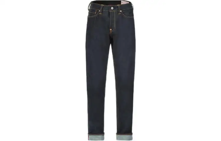 EVISU Jeans Men's Dark Blue Moderate Tapered Pants