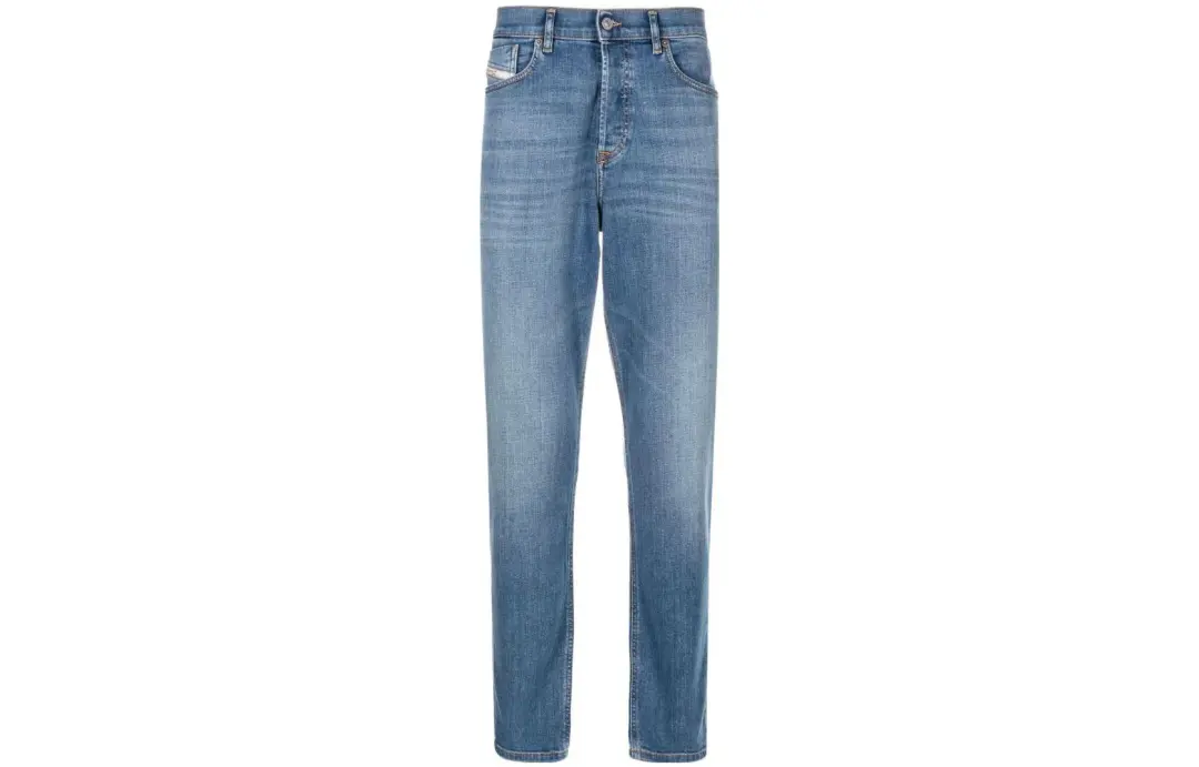 DIESEL Jeans Men's Blue Moderate Straight Fit Pants