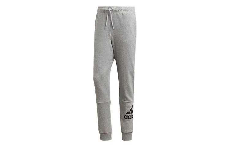 Adidas Knitted Sweatpants Men's Medium Heather Gray Moderate Cuffed Pants