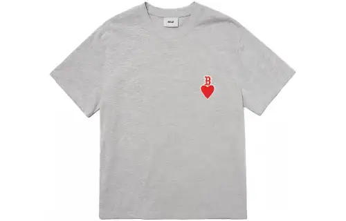 MLB Boston Red Sox T Shirts Unisex Gray Crew Neck Moderate Straight Fit