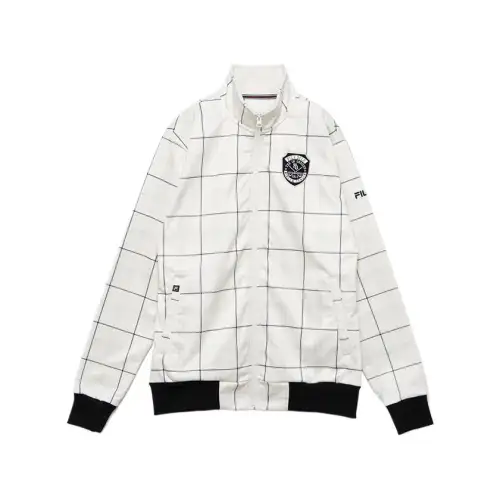 FILA Jackets Unisex White Stand Collar Moderate Other