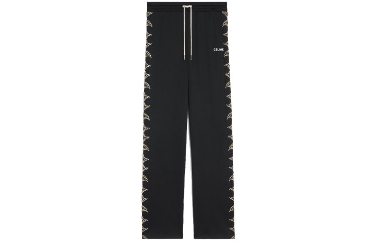 CELINE New Men'S Collection Boy Doll FW22 Knitted Sweatpants Men's Black