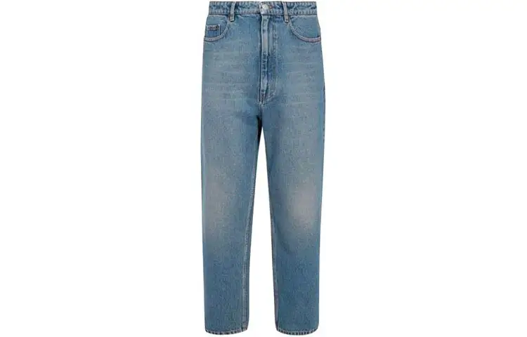 Balenciaga Jeans Men's Blue Moderate Straight Fit Pants