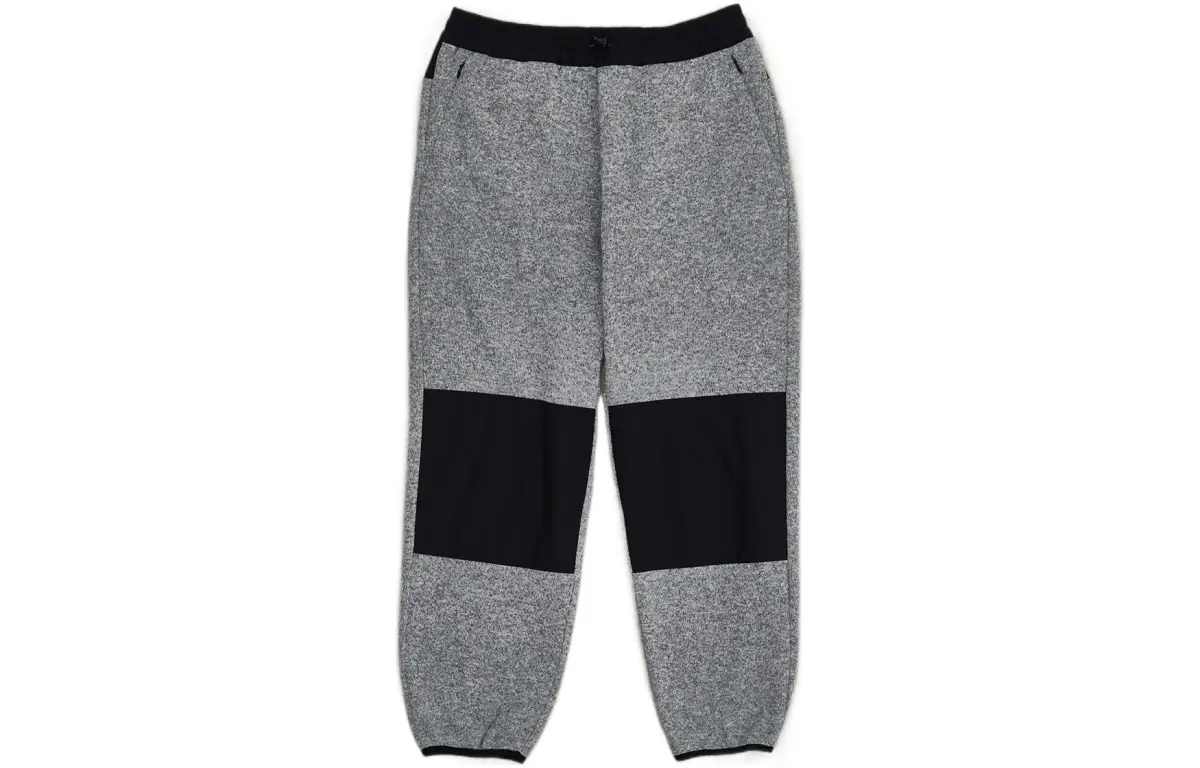 New Balance Knitted Sweatpants Men's Black Gray Color Moderate Cuffed Pants