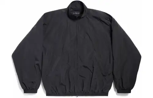 Balenciaga Logo Printed Zip-Up Jacket