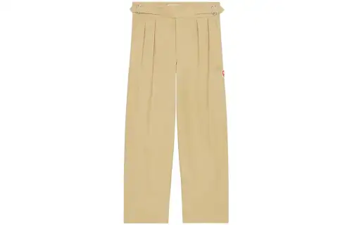KENZO Logo Patch Straight Leg Pants