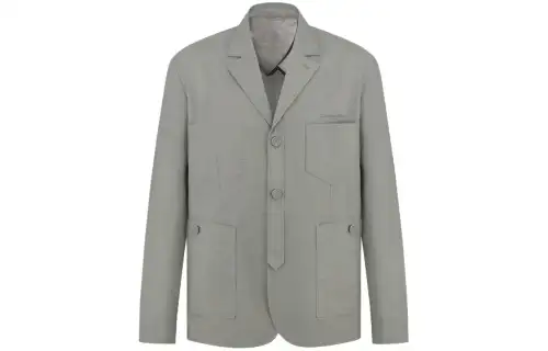 Dior Collared Button-Up Work Jacket