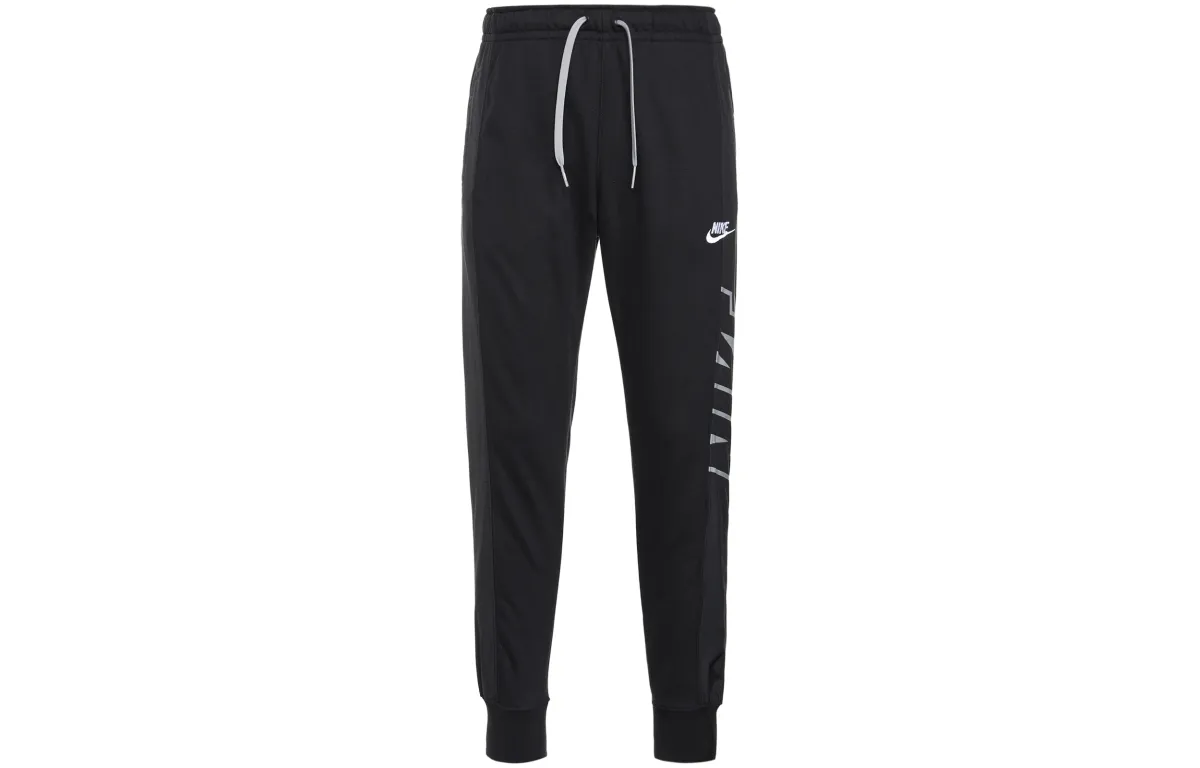 Nike Knitted Sweatpants Men's Black Moderate Cuffed Pants