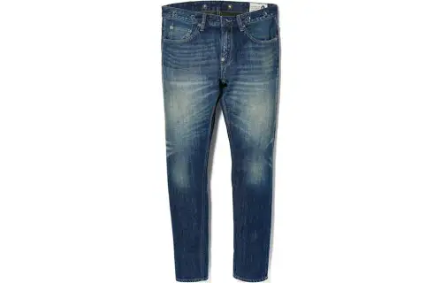 A BATHING APE Jeans Men's Dark Blue Moderate Straight Fit Pants