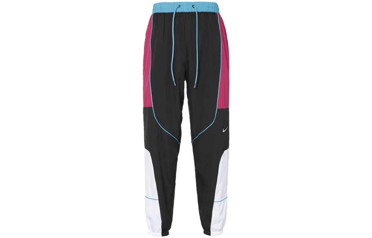 Nike Knitted Sweatpants Men's Raspberry Red Moderate Cuffed Pants