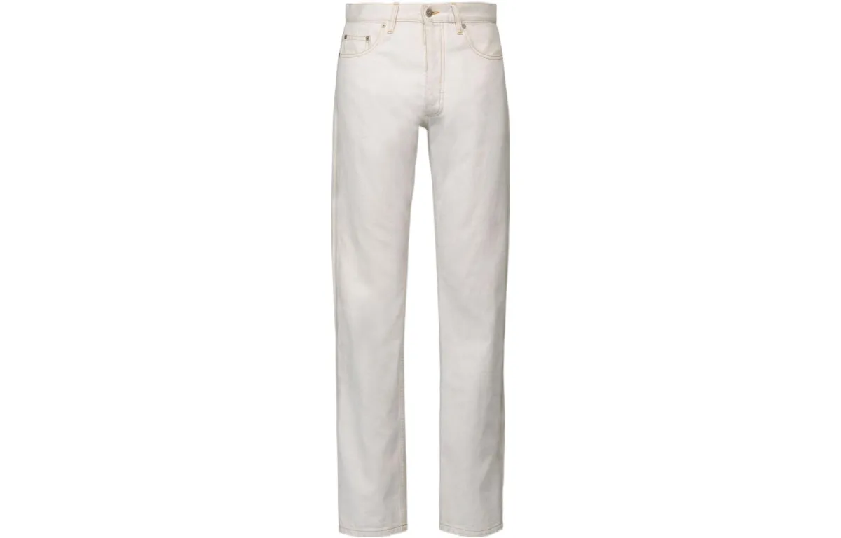 Maison Margiela Mid Rise Straight Leg Jeans
