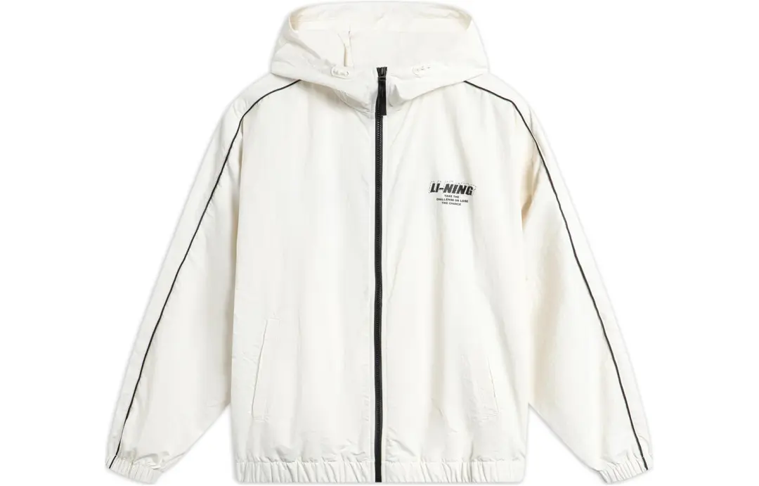 Li Ning Lotus Leaf Trench Coat Unisex Ecru