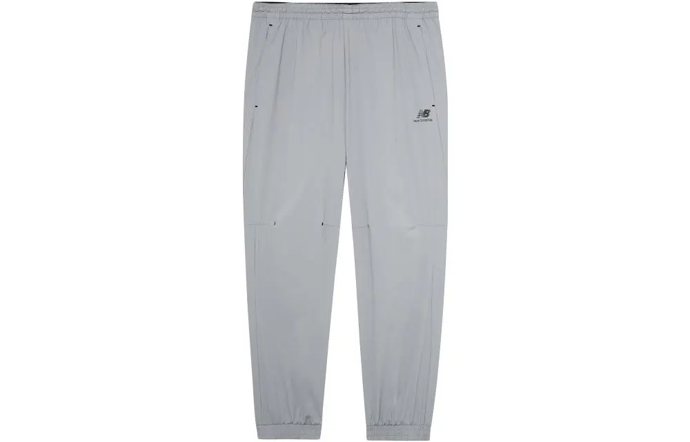 New Balance Knitted Sweatpants Unisex Gray Moderate Cuffed Pants