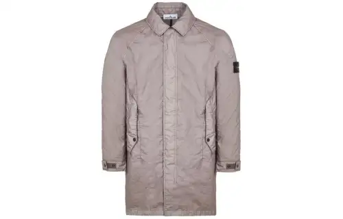 STONE ISLAND Logo Patch Collared Jacket