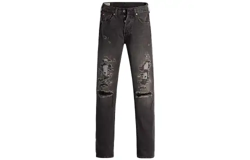 Levis Jeans Men's Black Moderate Ripped Pants