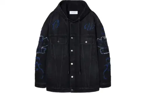 OFF-WHITE Natlover Denim Hooded Jacket